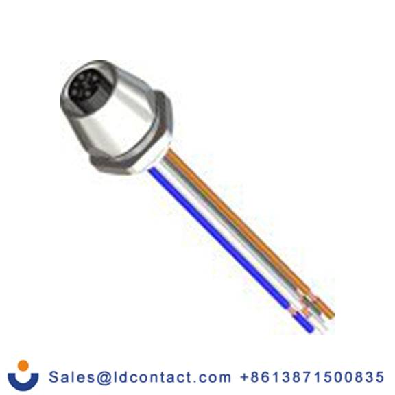 RS PRO,283-4998,M12 工业圆形连接器 插头, 插座, 5芯, 面板安装, 母插芯, 60.0 V, IP40, 系列