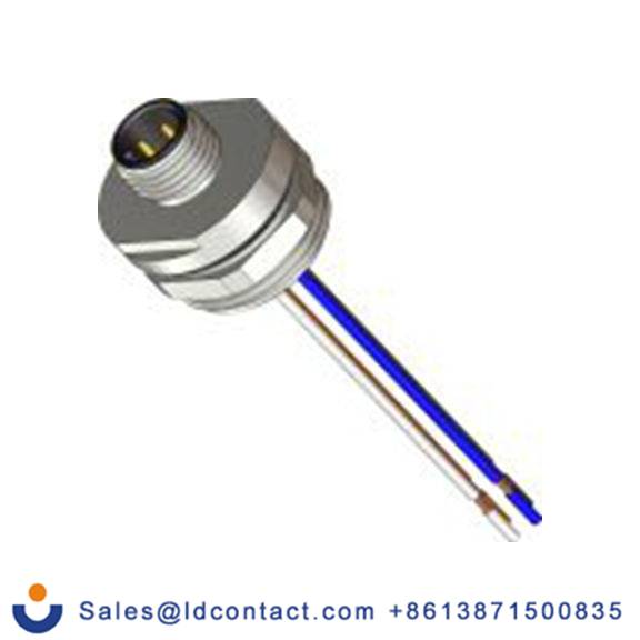 RS PRO,283-5004,M12 工业圆形连接器 插头, 插座, 4芯, 面板安装, 公芯, 250.0 V, IP40, 系列