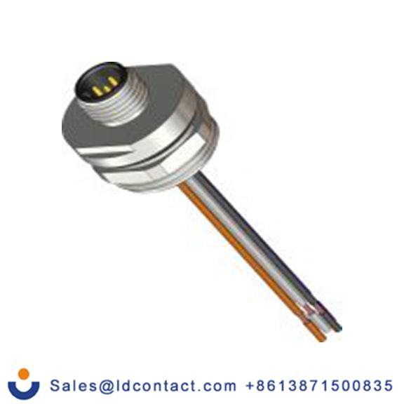 RS PRO,283-5006,M12 工业圆形连接器 插头, 插座, 5芯, 面板安装, 公芯, 60.0 V, IP40, 系列