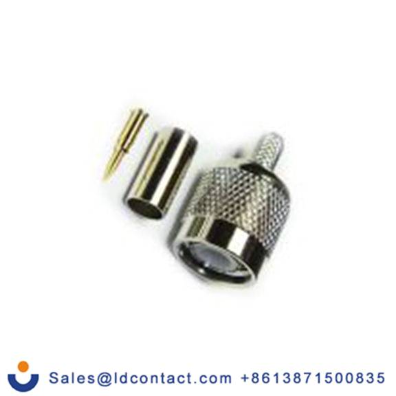 RS PRO,283-7122,TNC 连接器 公, 50 Ω, 电缆安装, 直向, 用于RG223线 13-005系列 压接