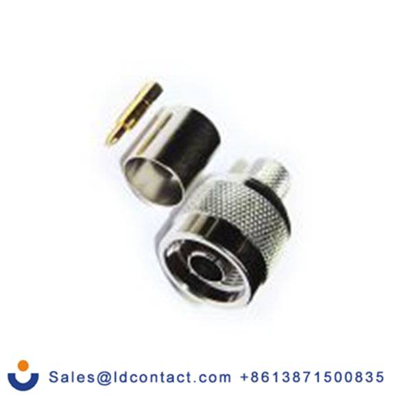 RS PRO,283-7132,N 连接器 公, 50 Ω, 电缆安装, 直向, 用于RG213线 25-005系列 压接