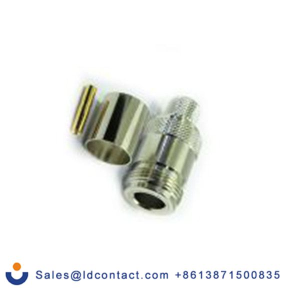 RS PRO,283-7137,N 连接器 母插, 50 Ω, 电缆安装, 直向, 用于RG214线 25-054系列 压接