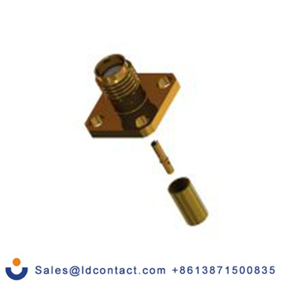 RS PRO,283-7149,SMA 连接器 母插, 50 Ω, 面板安装, 直向, 用于RG-316, RG174线 30-278系列 压接