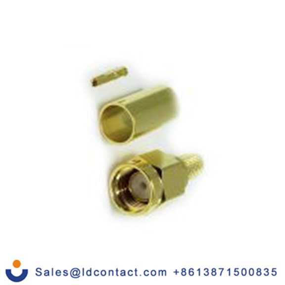 RS PRO,283-7152,RP-SMA 母插, 50 Ω, 电缆安装, 直向, 用于RG58线 31-005系列 压接