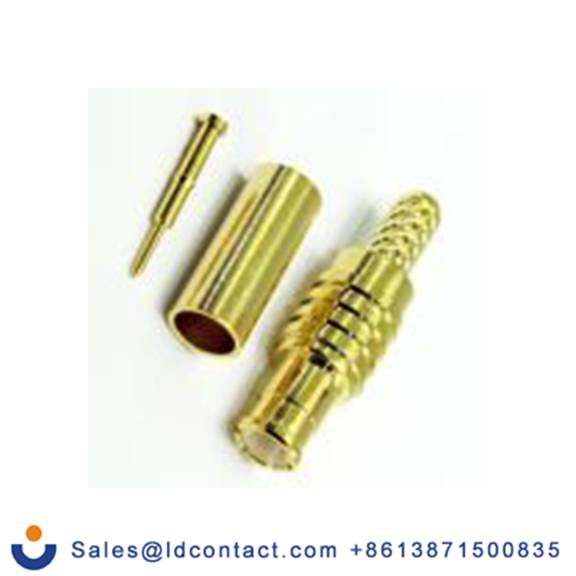 RS PRO,283-7158,MCX 连接器 公, 50 Ω, 电缆安装, 直向, 用于RG174, RG-316线 45-005系列 压接