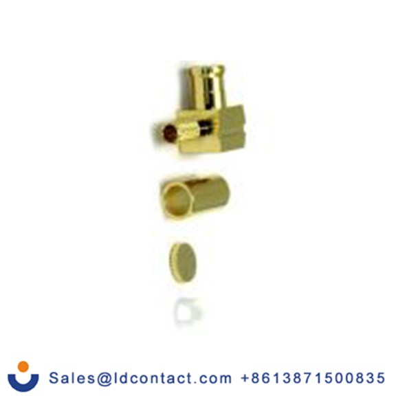 RS PRO,283-7160,MCX 连接器 公, 50 Ω, 电缆安装, 直角, 用于RG174, RG-316线 45-105系列 焊接