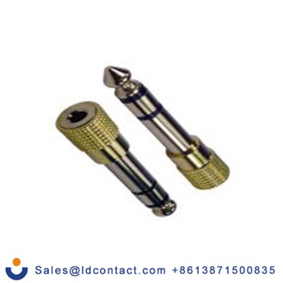 RS PRO,286-2894,影音连接适配器 6.35 mm立体声类型 公 3.5mm 立体声类型 直向 母插, 锌合金外壳