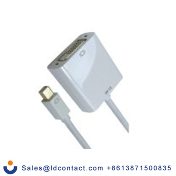 RS PRO,286-3360,影音连接适配器 Mini DP类型 DVI-D类型 直向, 聚氯乙烯外壳