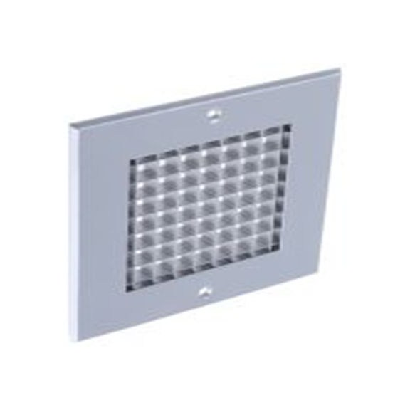 RS PRO,432-693,铝 格栅, 方格形百叶片, 32 mm宽法兰, 银色 125 mm 32 mm