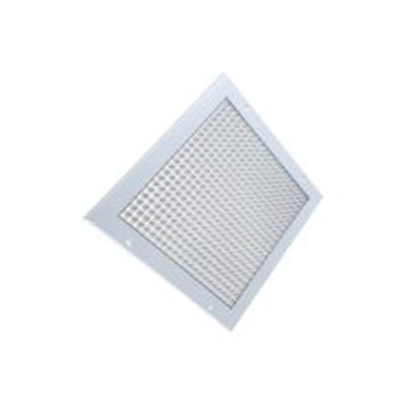 RS PRO,432-716,铝 格栅, 方格形百叶片, 20 mm宽法兰, 银色 300 mm 20 mm