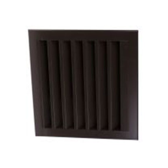 RS PRO,432-788,铝 百叶格栅, 并联百叶片, 32 mm宽法兰, 棕色 300 mm 32 mm