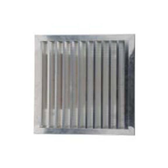 RS PRO,432-839,铝 格栅风口, 并联百叶片, 32 mm宽法兰, 银色 494 mm 32 mm