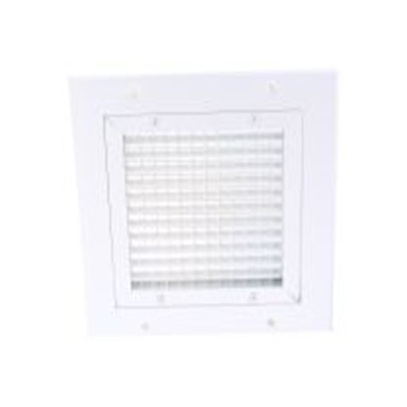 RS PRO,185-4707,铝 格栅风口, 方格形百叶片, 32 mm宽法兰, 白色 200 mm 32 mm