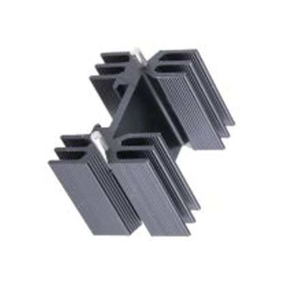 RS PRO,234-2356,散热器, 铝制, 9°C/W, 黑色 25 mm 25 mm 35 mm