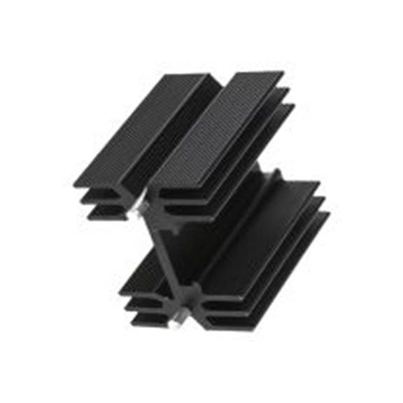 RS PRO,234-2362,散热器, 铝制, 7°C/W, 黑色 25 mm 38 mm 35 mm