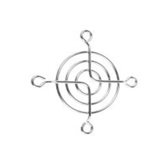 RS PRO,737-3964,钢 指形护罩, 用于52 mm风扇, 螺丝孔距42 mm, 银色