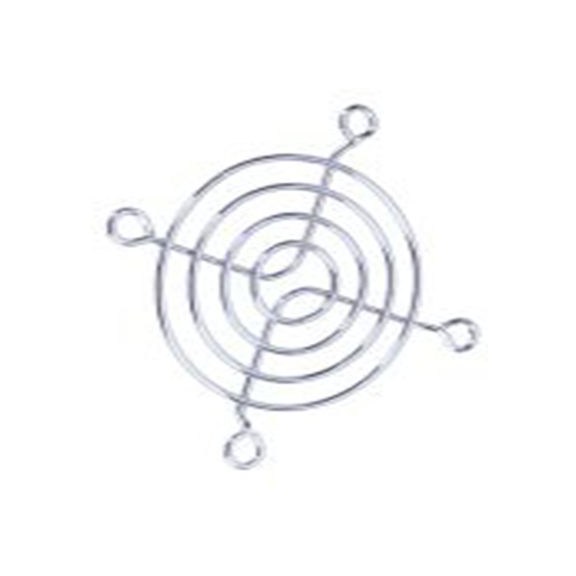 RS PRO,737-3973,钢 指形护罩, 用于60 mm风扇, 螺丝孔距50 mm, 银色 53 mm