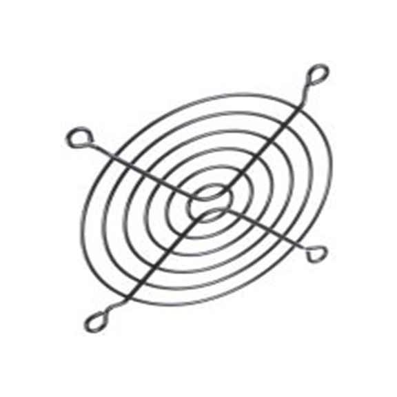 RS PRO,737-3982,不锈钢 指形护罩, 用于92 mm风扇, 螺丝孔距82.5 mm, 黑色 115 mm 89.4 mm 5.5 mm