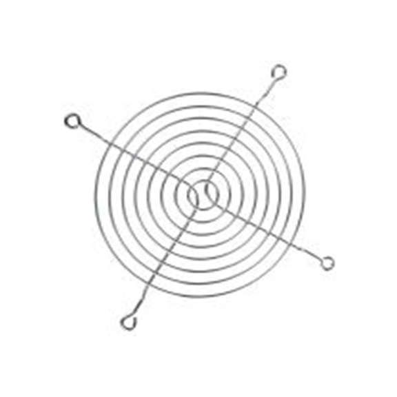 RS PRO,737-3992,钢 指形护罩, 用于127 mm风扇, 螺丝孔距113.3 mm, 银色 115 mm 6 mm