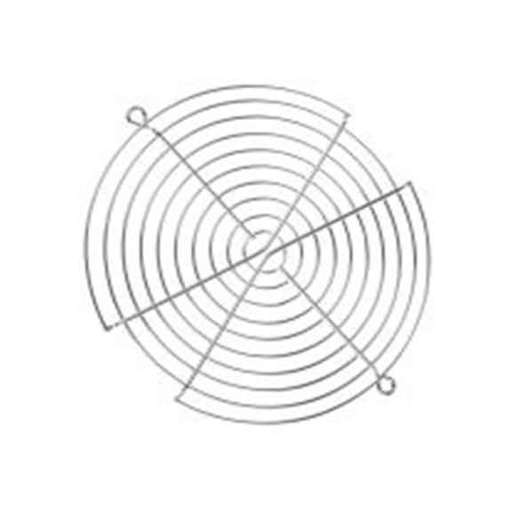 RS PRO,737-4008,钢 指形护罩, 用于172 mm风扇, 螺丝孔距162 mm, 银色 162 mm