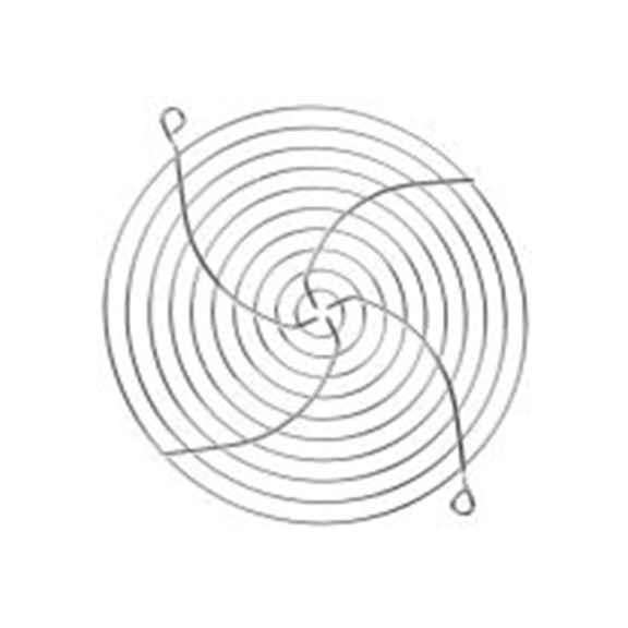 RS PRO,737-4018,不锈钢 指形护罩, 用于172 mm风扇, 螺丝孔距162 mm, 银色 143 mm 162 mm 6.35 mm