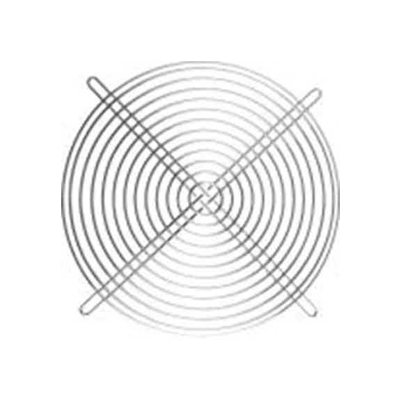 RS PRO,737-4020,钢 指形护罩, 用于225 mm风扇, 螺丝孔距240 mm, 银色 215 mm 8.7 mm