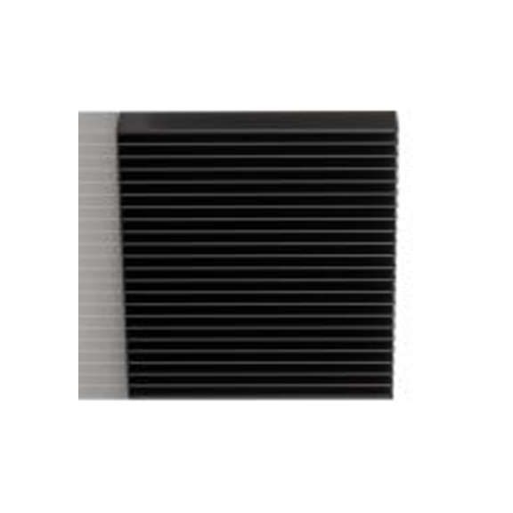 RS PRO,903-3150,散热器, 铝制, 0.54°C/W, 黑色 25 mm, 用于通用矩形铝 100 mm, 100系列 15 mm