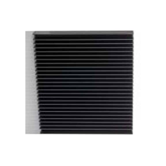 RS PRO,903-3175,散热器, 铝制, 0.17°C/W, 黑色 30 mm, 用于通用矩形铝 150 mm, 100系列 25 mm