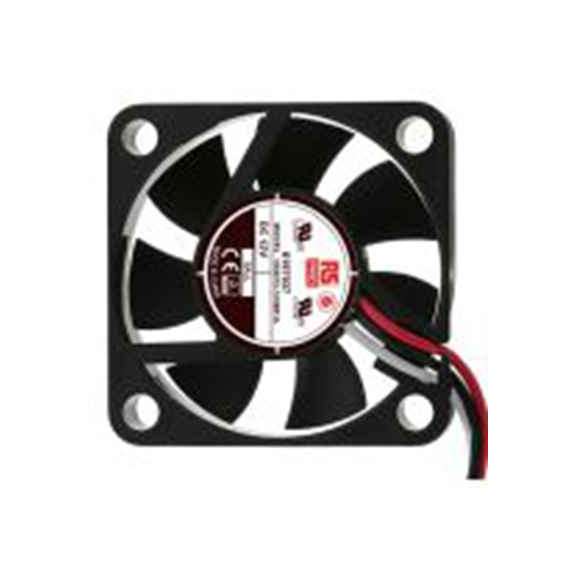 RS PRO,619-7037,轴流风扇, 12 V dc电源, 11.9 m³/h, 1.2 W, 最大100 mA, 6000 rpm, IP44 40 mm, OD4010系列 40 mm 10