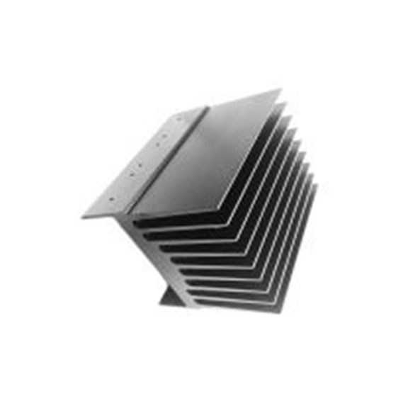 RS PRO,692-5100,散热器, 铝制, 黑色 114.3 mm, 用于通用矩形铝 100 mm, 730AB系列 114.3 mm