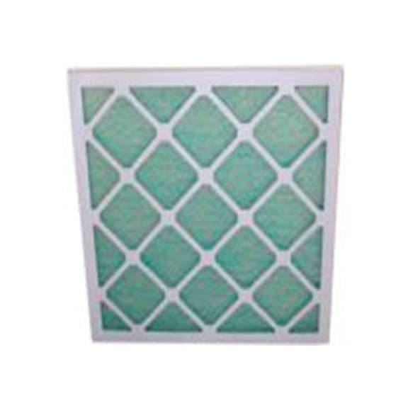 RS PRO,730-2906,空调过滤器, G3级, 面板过滤器, 玻璃纤维过滤介质, 初压降18 Pa 20 mm, 1070 m³/h 394 mm, 绿色 495 mm