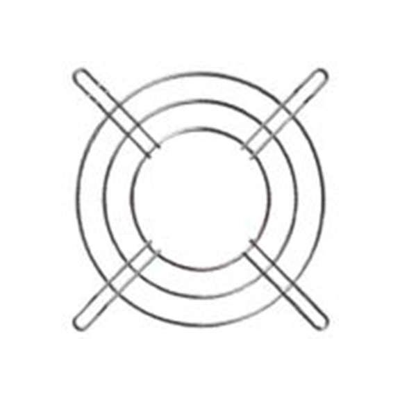 RS PRO,737-3998,钢 指形护罩, 用于120 mm风扇, 螺丝孔距104.8 mm, 银色 109 mm 5.5 mm