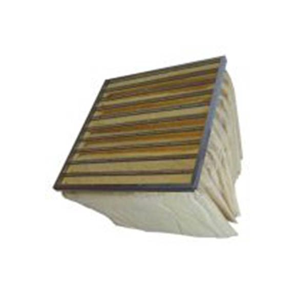 RS PRO,827-9548,空调过滤器, F9级, 袋装过滤器, 微型玻璃过滤介质, 初压降170 Pa 635 mm, 2600 m³/h 592 mm, 黄色 492 mm, Jayflow系