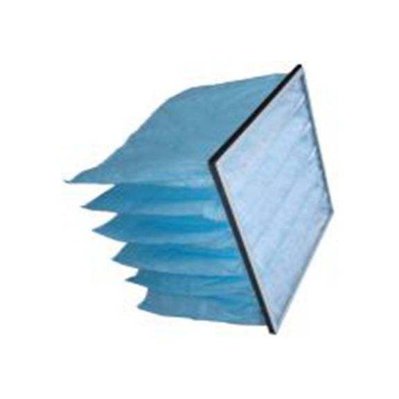 RS PRO,827-9642,空调过滤器, MERV8级, G4级, 袋装过滤器, 聚丙烯过滤介质, 初压降40 Pa 600 mm, 78.8 m³/h 592 mm, 蓝色 592 mm, Ul