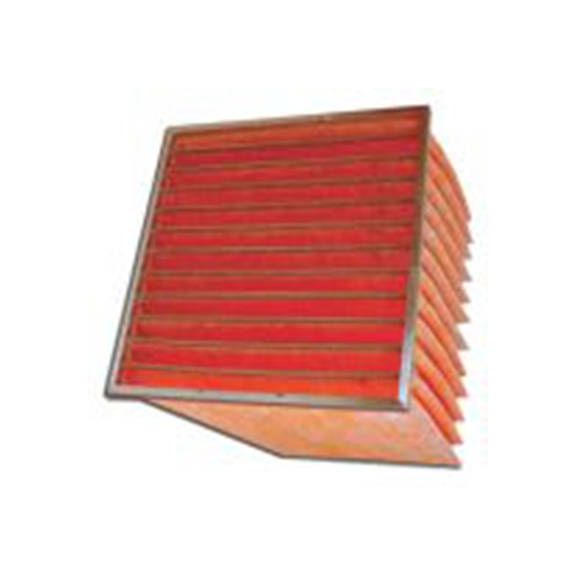 RS PRO,827-9822,空调过滤器, M6级, 袋装过滤器, 微型玻璃过滤介质, 初压降72 Pa 535 mm, 2700 m³/h 592 mm, 橙色 592 mm, Jayflow系列