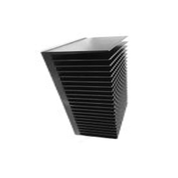 RS PRO,903-3107,散热器, 铝制, 0.07°C/W, 黑色 83 mm, 用于通用矩形铝 200 mm, 100系列 30 mm