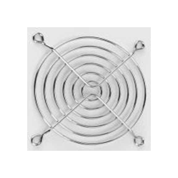 RS PRO,283-169,钢 指形护罩, 用于92 mm风扇, 螺丝孔距82.5 mm, 银色 92 mm 92 mm 123.4 mm