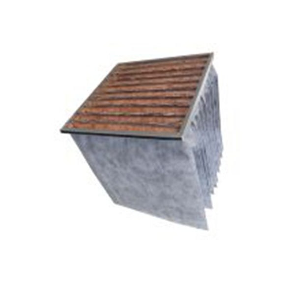 RS PRO,255-1495,袋式过滤器, F7级, 袋式过滤器, 玻璃纤维过滤介质, 初压降190 Pa 36 mm 592 mm 592 mm, JBA系列