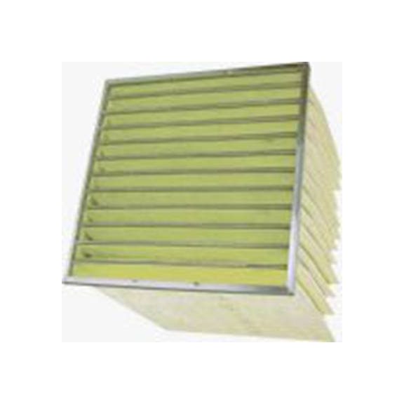 RS PRO,256-0432,袋式过滤器, F8级, 袋装过滤器, 玻璃纤维过滤介质, 初压降130 Pa 63 mm, 3400 m³/h 592 mm 592 mm, JBS系列