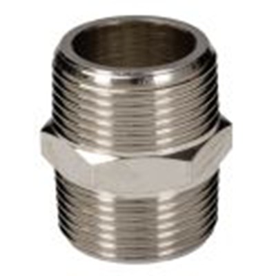 RS PRO,176-0984,直向 螺纹接头, 1in BSPT 外螺纹 带螺纹 黄铜管件, BSPT 1 in 公转英标圆柱管螺纹 1 in 公