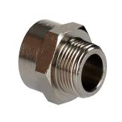 RS PRO,176-1002,直向 减振器, 带螺纹 带螺纹 黄铜管件, G 3/8 in 公转BSPP 3/8 in 母插