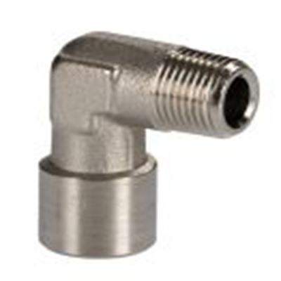 RS PRO,176-1084,直角 接头, 带螺纹 带螺纹 接头, 1/8 in 公 1/8 in 母插