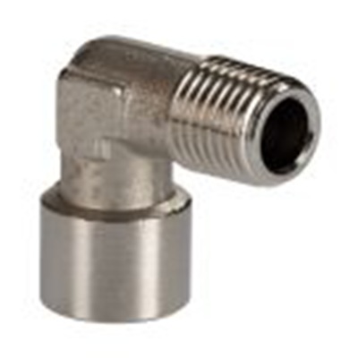 RS PRO,176-1085,直角 接头, 带螺纹 带螺纹 接头, 1/4 in 公 1/4 in 母插