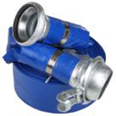 RS PRO,186-0541,聚氯乙烯 扁平卷盘软管，带联轴器, 最大3 bar, 50 m长 公 母插