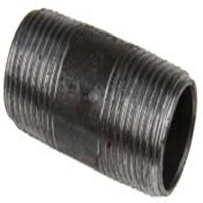 RS PRO,257-7928,黑色 螺纹接头 铸铁管件 公 25.4 mm 公 25.4 mm