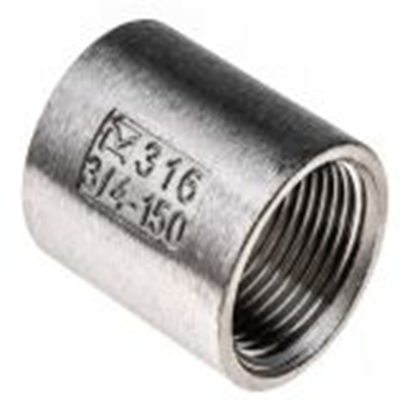 RS PRO,499-3029,插座 插座 不锈钢管件, 带螺纹 19.05 mm 母插接带螺纹 19.05 mm 母插, 圆形