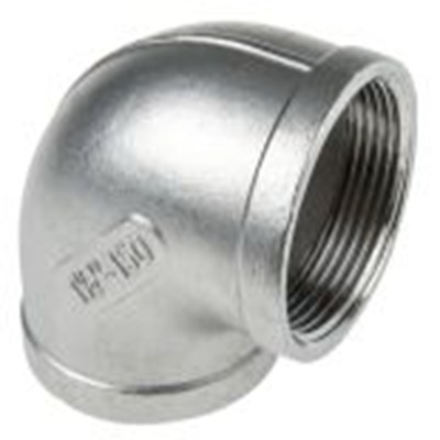 RS PRO,499-3085,90° 弯头 不锈钢管件, 带螺纹 38.1 mm 母插接带螺纹 38.1 mm 母插, 圆形