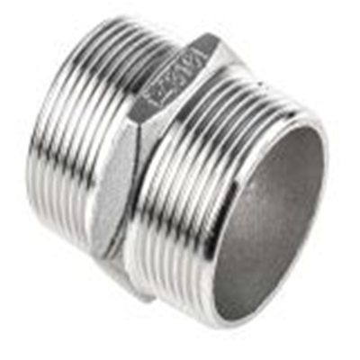 RS PRO,499-3186,直 螺纹接头, 带螺纹 38.1 mm 公接带螺纹 38.1 mm 公