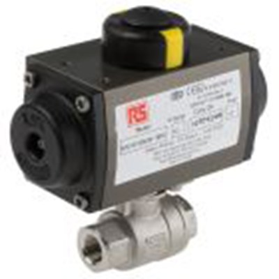 RS PRO,760-5652,1000 psi 气动阀 BSP 球形阀 母插, 弹簧返回 3/8 in