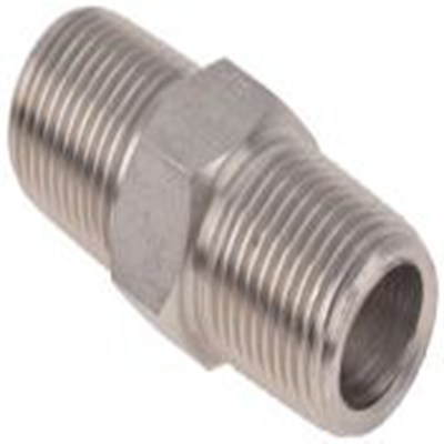 RS PRO,826-7059,直 螺纹接头 不锈钢管件 公 公, 39.878 mm长, 六角